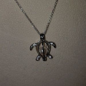 Vantel Pearl's (retired) Sea Turtle Cage Necklace